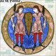 England: Zodiacal symbol for Gemini as represented in the Hunterian Psalter (York, c. 1170).